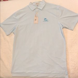 Summer Comfort Striped Ocean Forest Polo